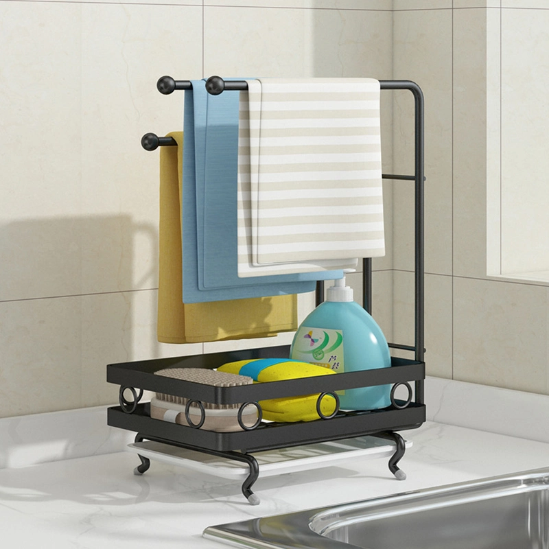 Custom Size Hanging Sink Soap Sponge Holder Drain Basket Metal Instant Dry Sink Organizer Sponge Basket