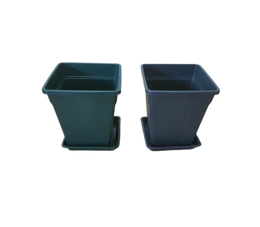 OEM ODM Square Plastic Flower Pots with Different Color Flower Pots with UV Protection
