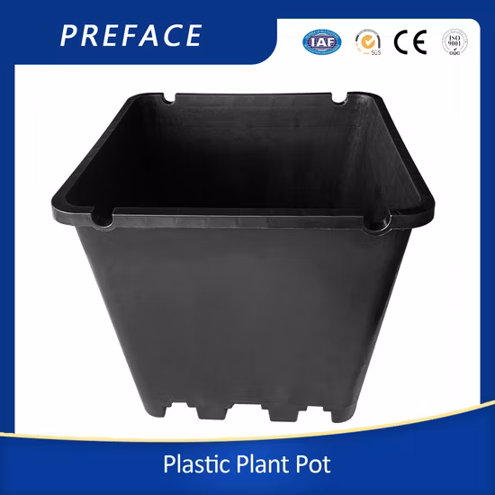 Wholesale 25L 30L 5 Gallon Outdoor Greenhouse Garden Flower Blueberry Black White Round Square Nursery Large Plastic Plant Pot