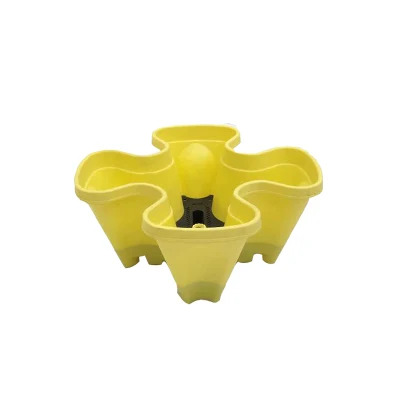 Hydroponic Vertical Stackable Flower Pot M-4 Petal with Tray