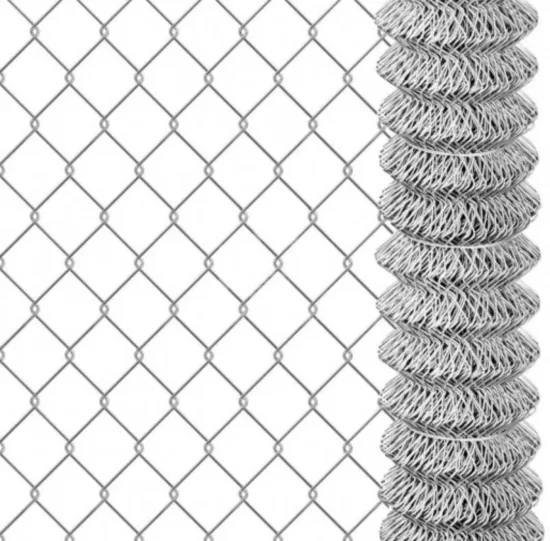 9 Gauge 5*5cm 6 Feet Galvanized Diamond Mesh Wire Chain Link Fence for Farm Fence