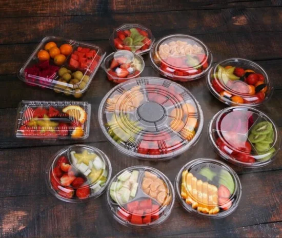 5 Component Container Plastic Tray Box Snack Food Blister Tray with Winko