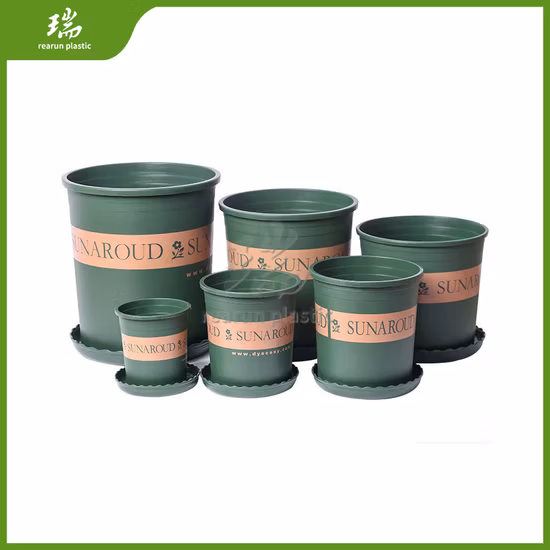 Durable Hard Plastic 7 Gallon Pot Black Flower Plant Pots of PP/Hdpecheap Plastic Black Square Plant Flower Nursery Pot for Sale