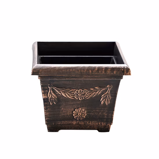 Classic Square Plastic Flower Pot (KD4101-KD4102)