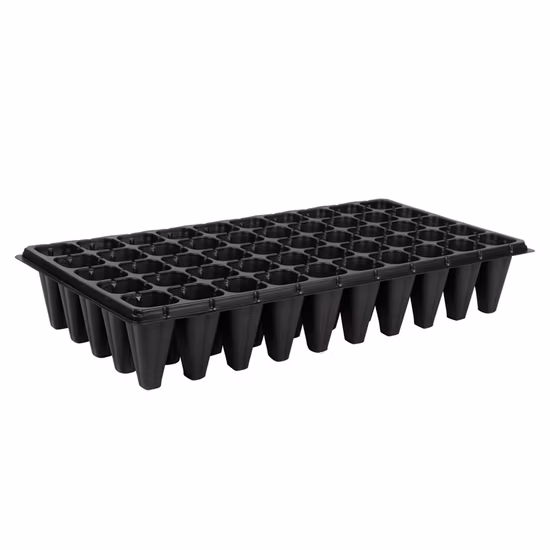Hot Selling Reusable PS Plastic Seed Germination Tray 50, 72, 128, 200 Cells Seedling Plug Trays Seed Starting and Propagation