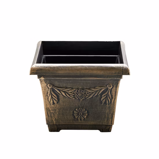 Classic Square Plastic Flower Pot (KD4101-KD4102)