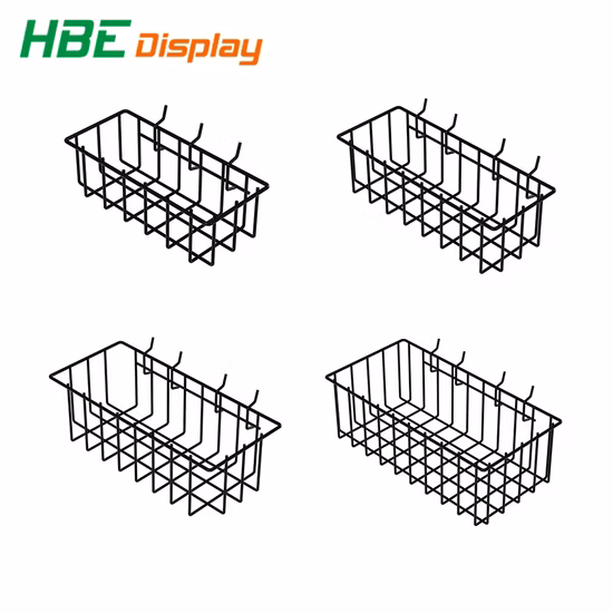 Metal Plastic Dipping Grid Wire Mesh Display Hanging Basket