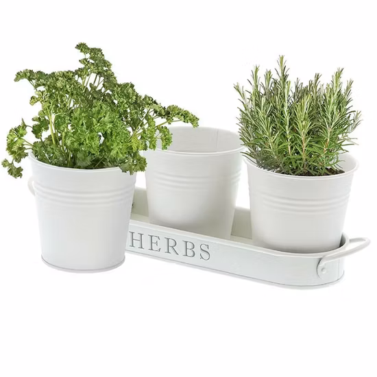 3PCS Stackable Garden Planter Herb Flower Pots