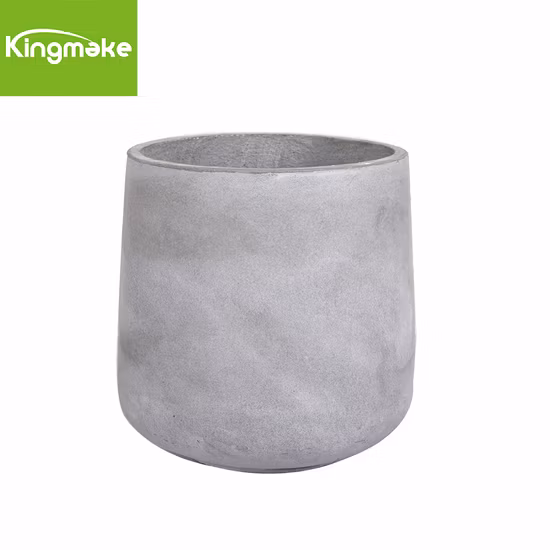 Factory Wholesale Tall Square Plastic Flower Pot Stone Finishing