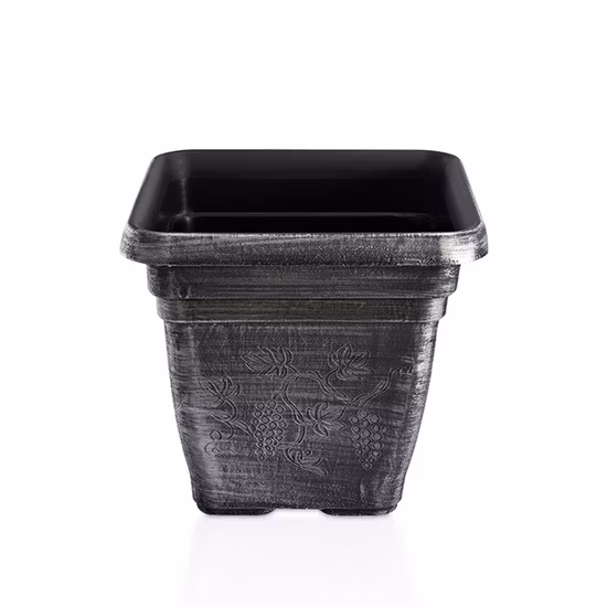 Square Plastic Flower Pot (KD2401-KD2403)