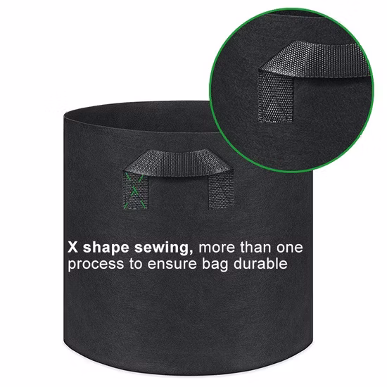Black Fabric Potato Grow Bags Flower Planting Pot for Garden